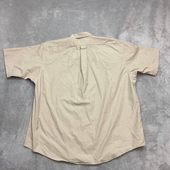 C.C. Filson Padded Shooting Shirt Mens XXL Beige Short Sleeve Made in USA - Picture 7 of 8